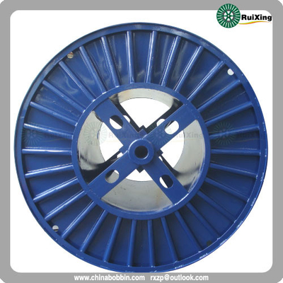 China Corrugated steel spool for wire stranding machine electric cable steel cable reels supplier