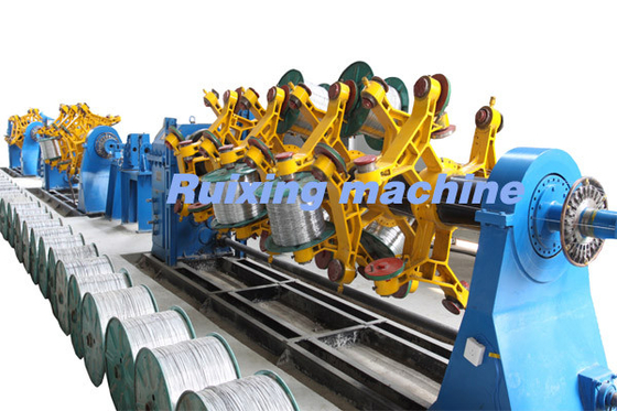 China 500 fork strander for stranding Cu, Al wires and ACSR, armoring and Cu screening the cable supplier