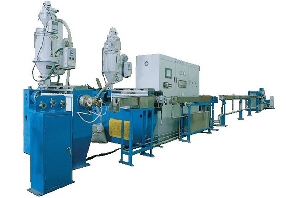 China Plastic extruders for extruding PVC, PE or XLPE insulating layer onto wires and cables supplier