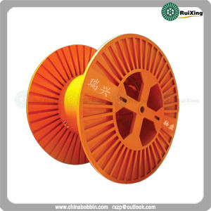 China Large size reel with flanges obtained from corrugated plate Great quality steel metal drum supplier